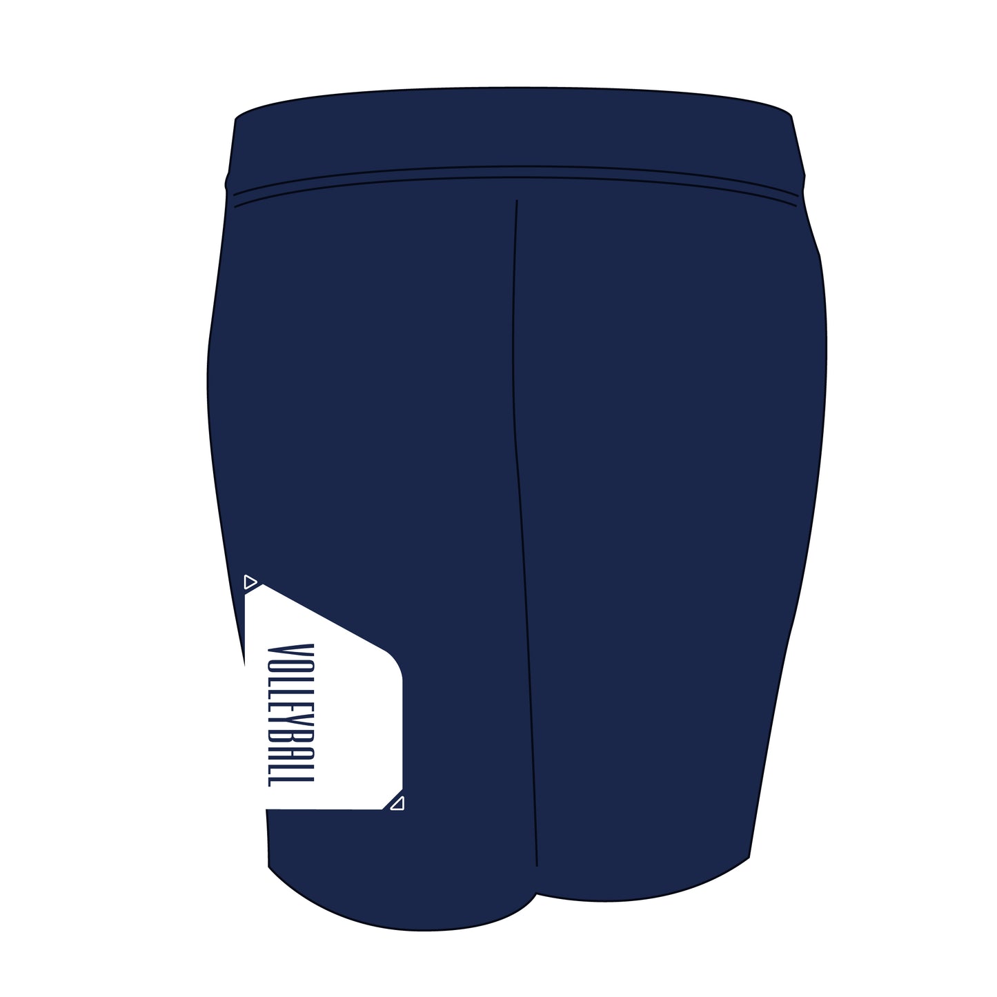 ドライフィットハーフパンツ ネイビー(レッド×ホワイト)