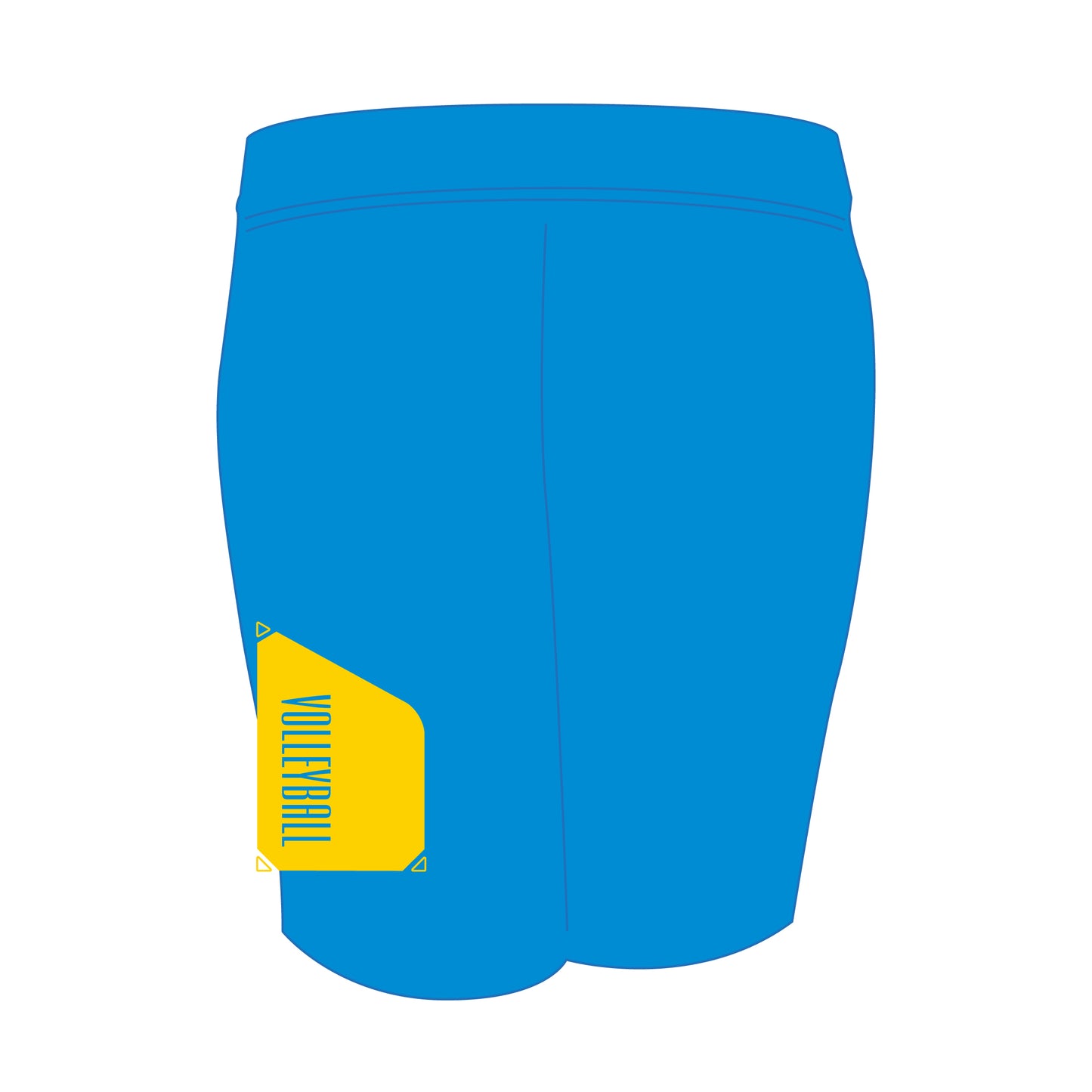 ドライフィットハーフパンツ ターコイズ(サンフラワー×ホワイト)