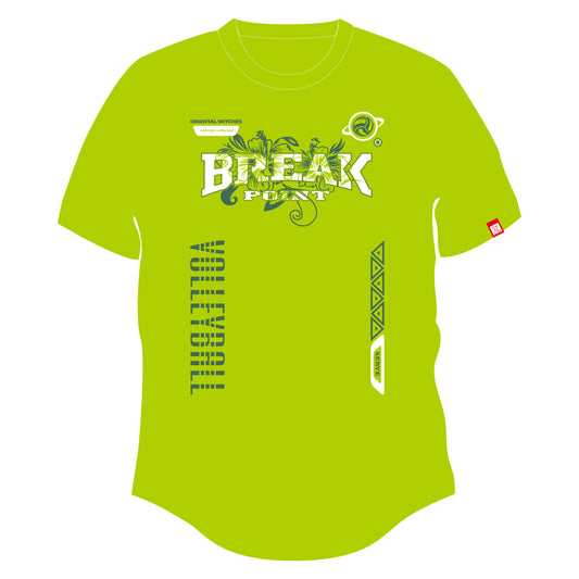 BREAK POINT Tシャツver ライム(ダークグリーン×ホワイト)