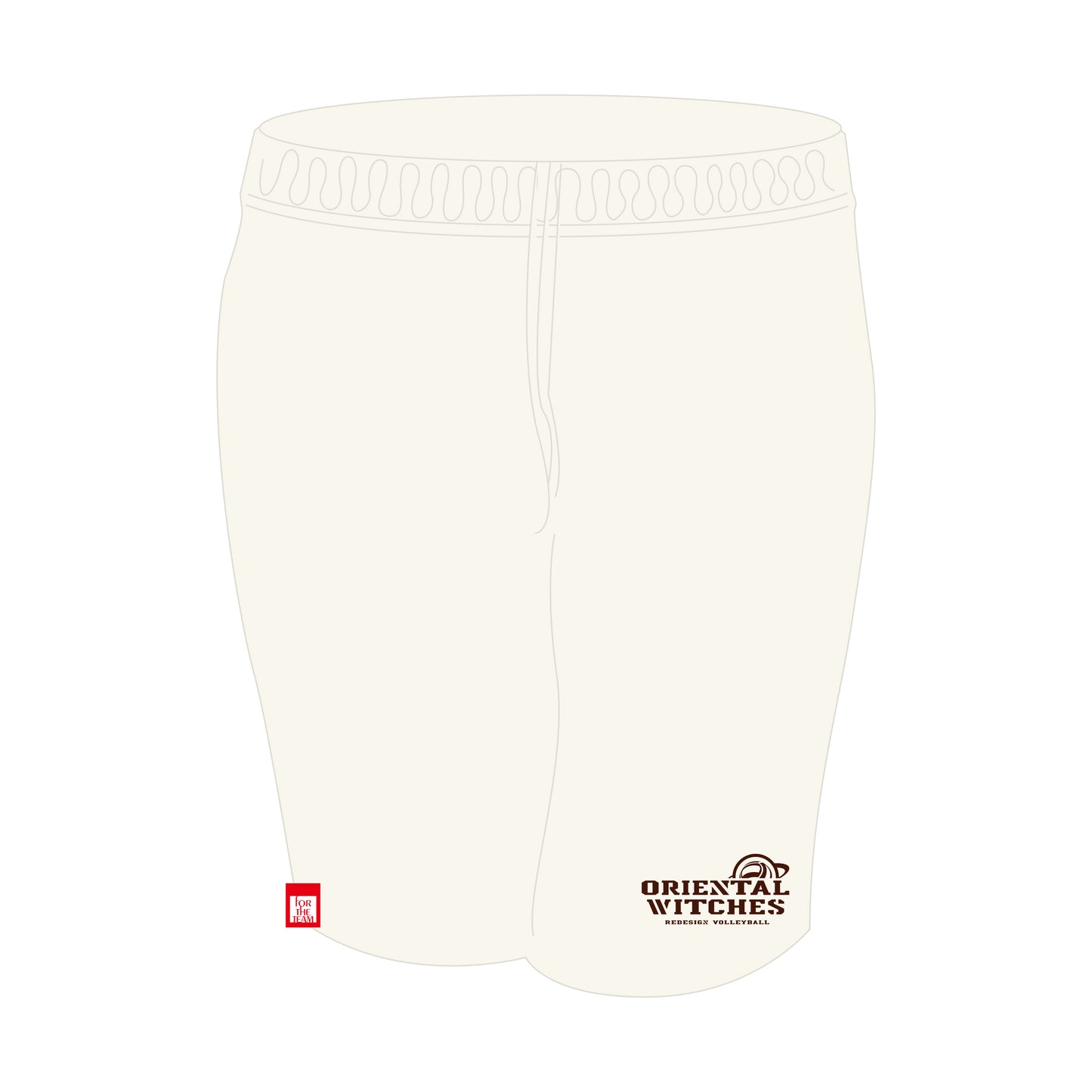 OWスウェットハーフパンツ オートミール(ダークブラウン)