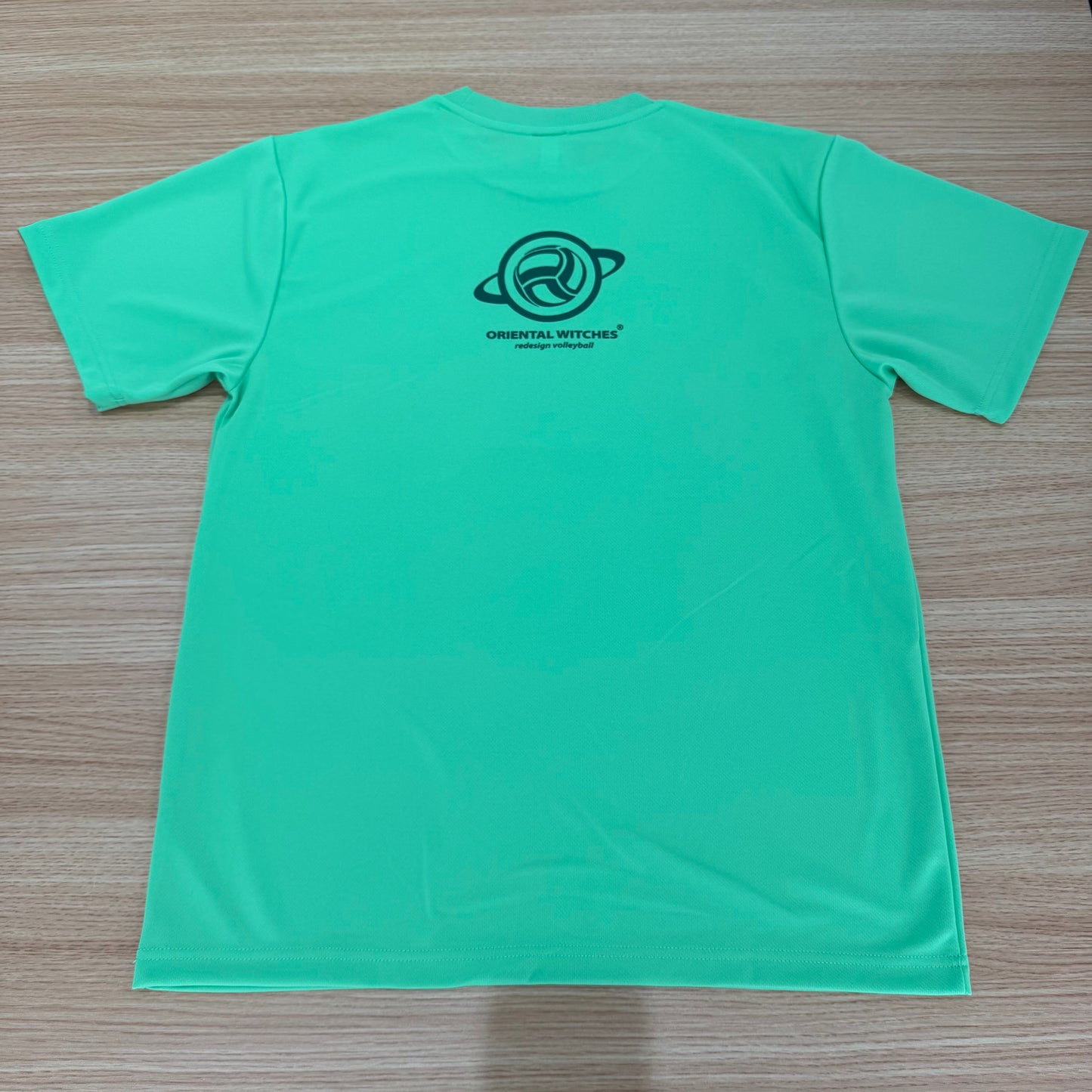 BREAK POINT Tシャツver ライム（ダークグリーン×ホワイト）