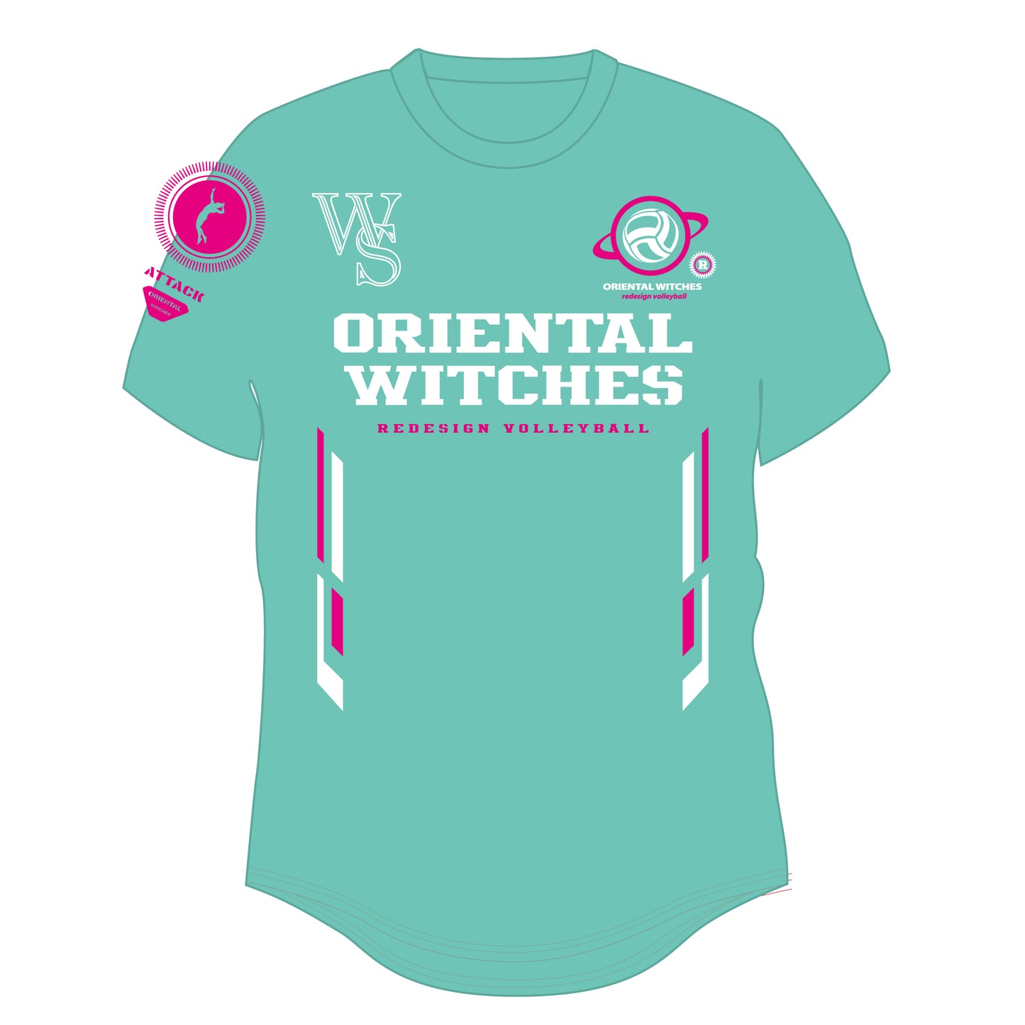 WINGSPIKER ミントグリーン（ホットピンク×ホワイト）