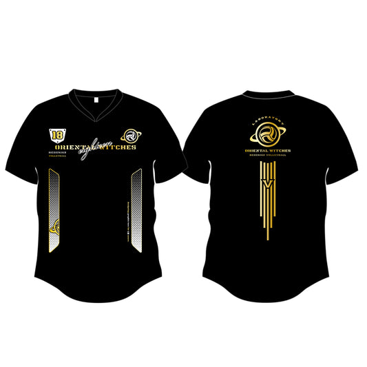 EIGHTEEN VNECK ブラック（ゴールド×ホワイト）