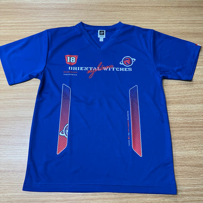 EIGHTEEN VNECK ロイヤルブルー（レッド×ホワイト）