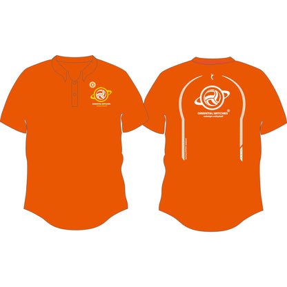 OWポロシャツ　サンセットオレンジ（サンフラワー×ホワイト）