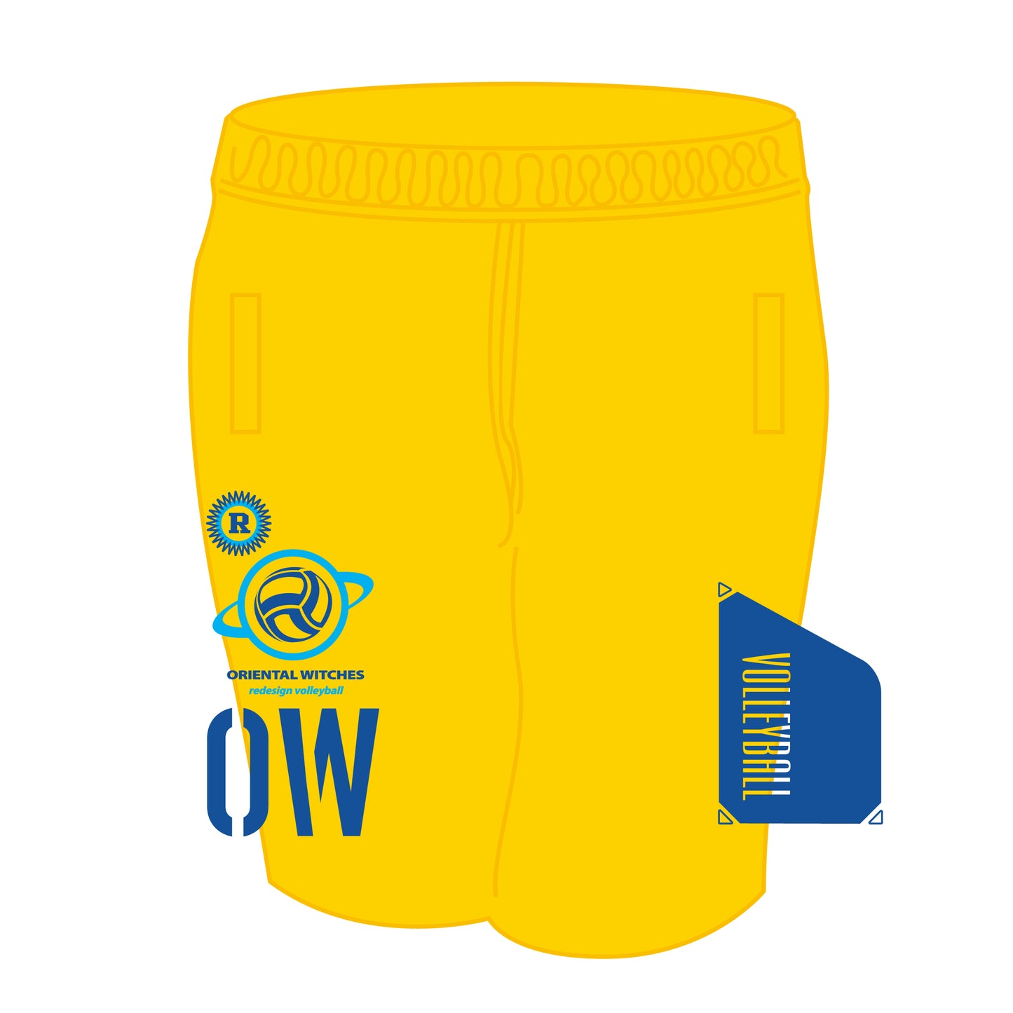 ドライフィットハーフパンツ デイジー（サックス×ブルー）