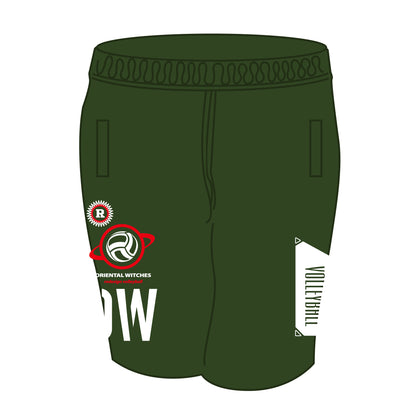 ドライフィットハーフパンツ アーミーグリーン（レッド×ホワイト）