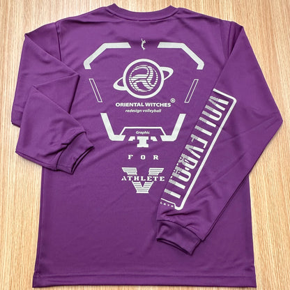 ロングスリーブTシャツ2025 パープル（サファリ×ブルー）