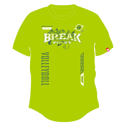 BREAK POINT Tシャツver ライム（ダークグリーン×ホワイト）