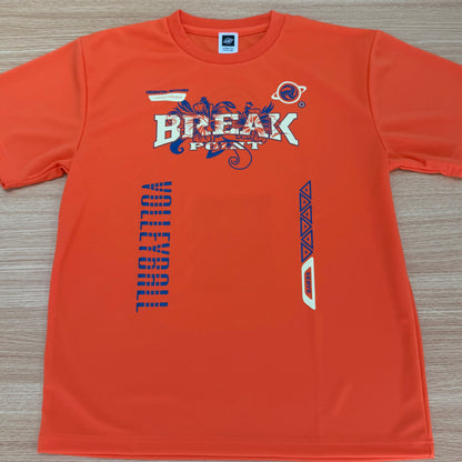 BREAK POINT Tシャツver サンセットオレンジ（クリームイエロー×ディープブルー）