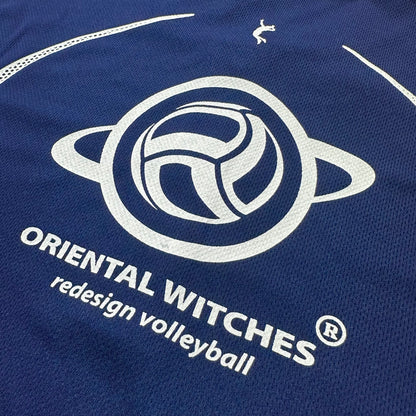 OWポロシャツ　ネイビー（サンフラワー×ホワイト）