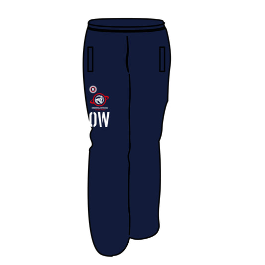 コットンスウェットロングパンツ ネイビー（レッド×ホワイト）