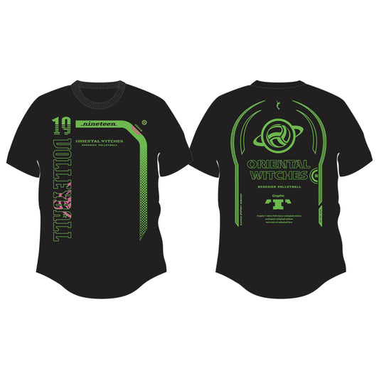 NINETEEN スモークブラック（ライム×ホットピンク）